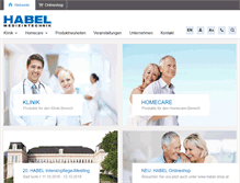 Tablet Screenshot of habel-medizintechnik.at